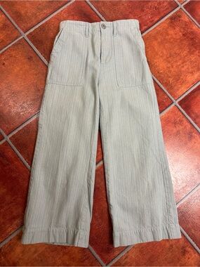 THE GREAT. Army Nerd Pants in Railroad Stripe